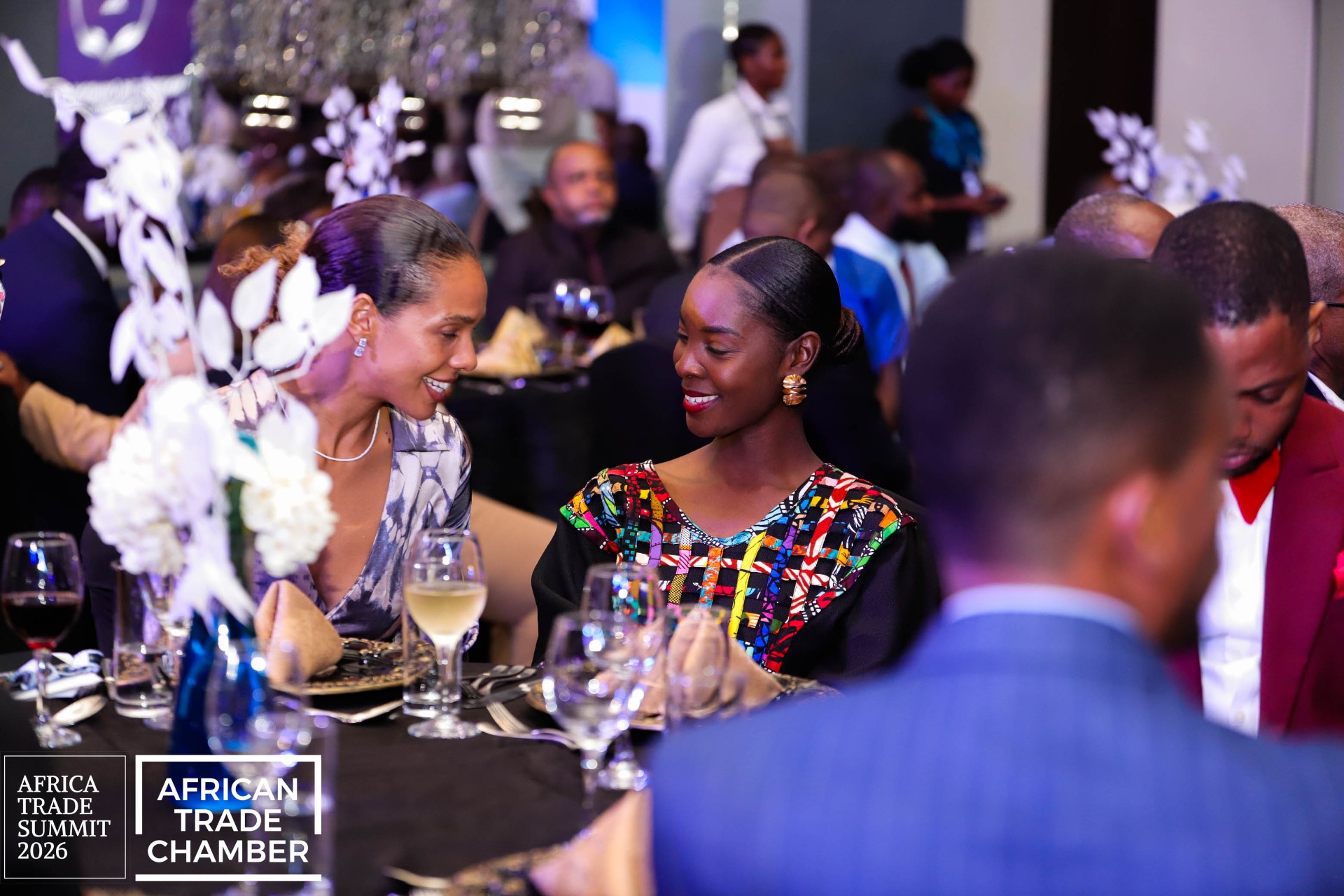 The Africa Trade Awards stage during the evening programme