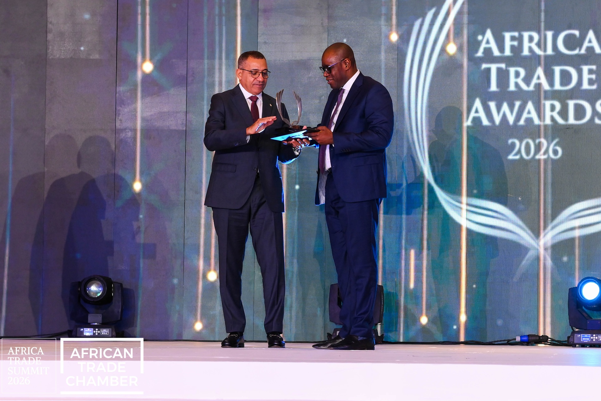 Africa Global Logistics receiving recognition at the 2026 Africa Trade Awards