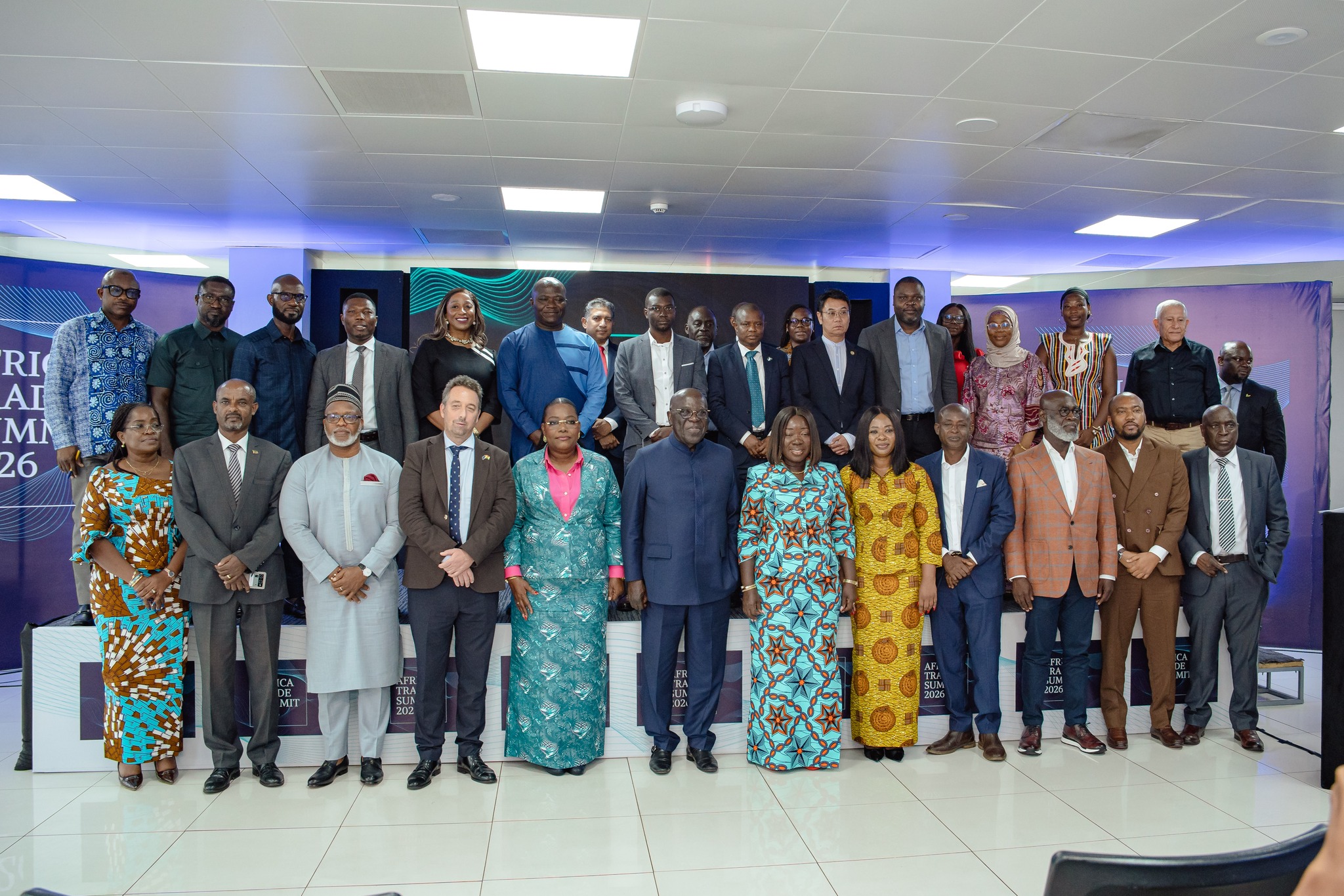 Officials and participants at the Africa Trade Summit 2026 media launch in Accra